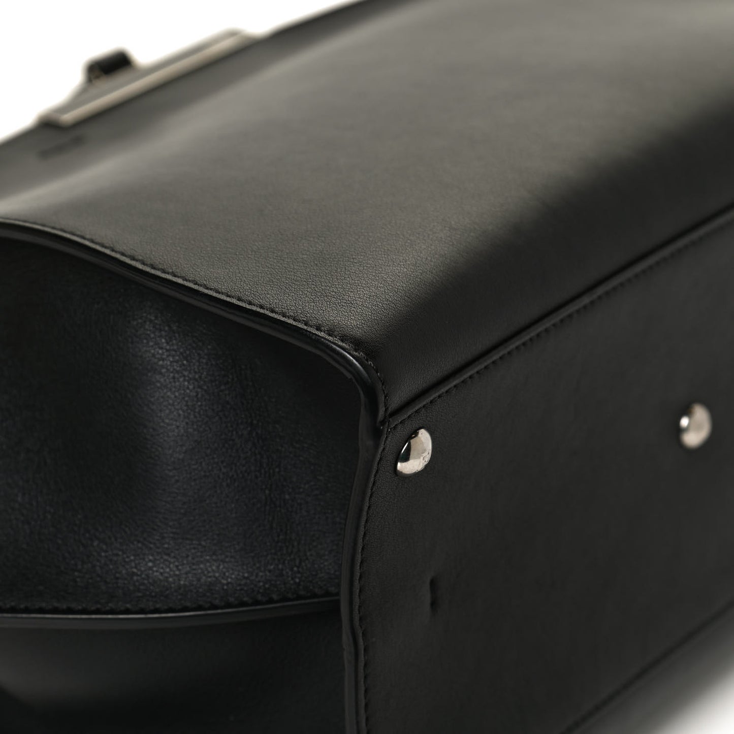 Vitello Dolce Shiny Nappa Petite 3Jours Tote Black