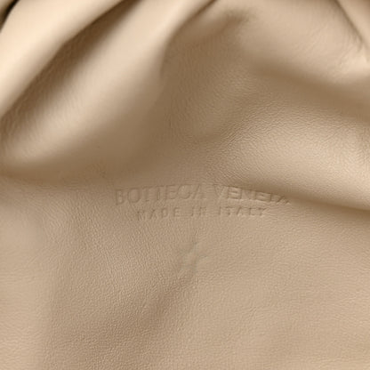 Bottega Veneta Metallic Crinkled Lambskin The Pouch Oversized Clutch Oro 6 of 10