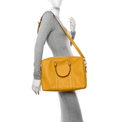 Louis Vuitton Taiga Porte Documents Voyage PM Yellow Altair 2 of 10