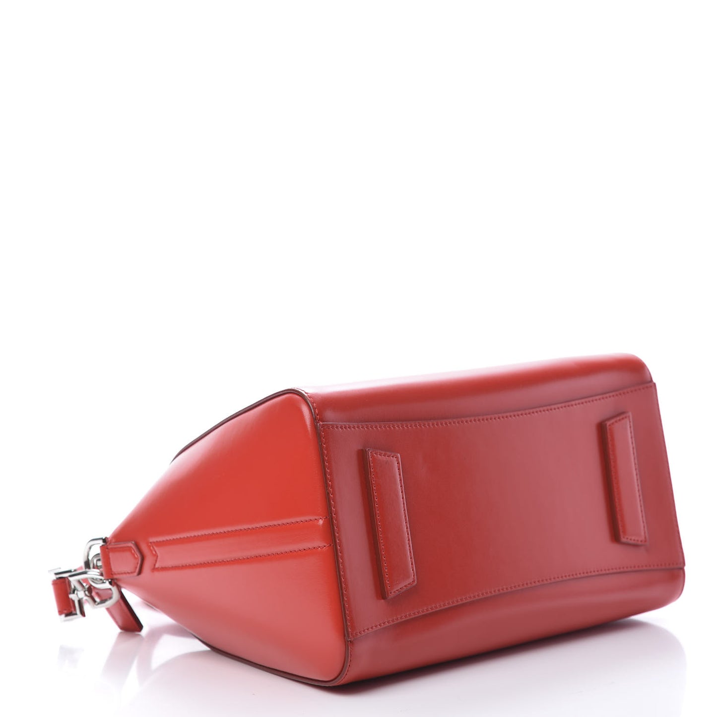 Shiny Lord Calfskin Small Antigona Medium Red
