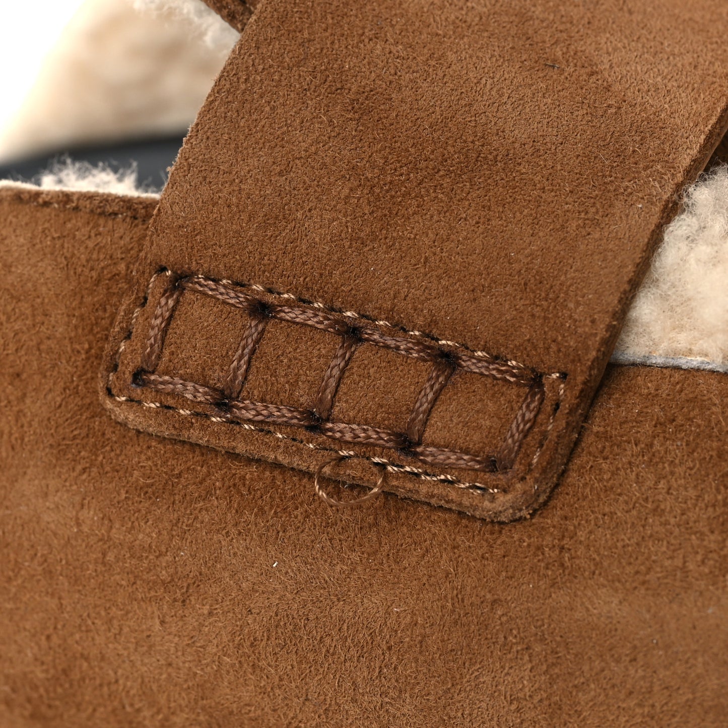 Suede Goatskin Shearling Go Mules 39 Brun Frume Ecru
