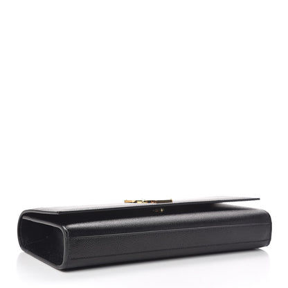 Saint Laurent Grain De Poudre Monogram Cassandre Clutch Black 4 of 8