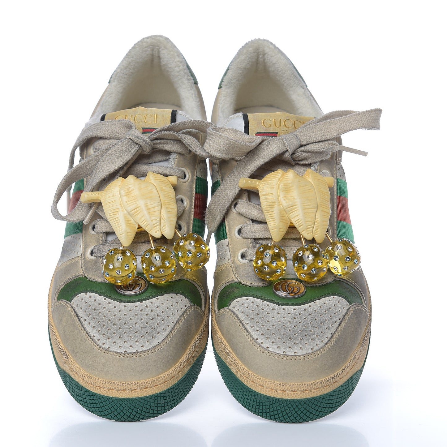 Nubuck Web Cherries Womens Screener Sneakers 39 Dusty Milk White Vintage Green