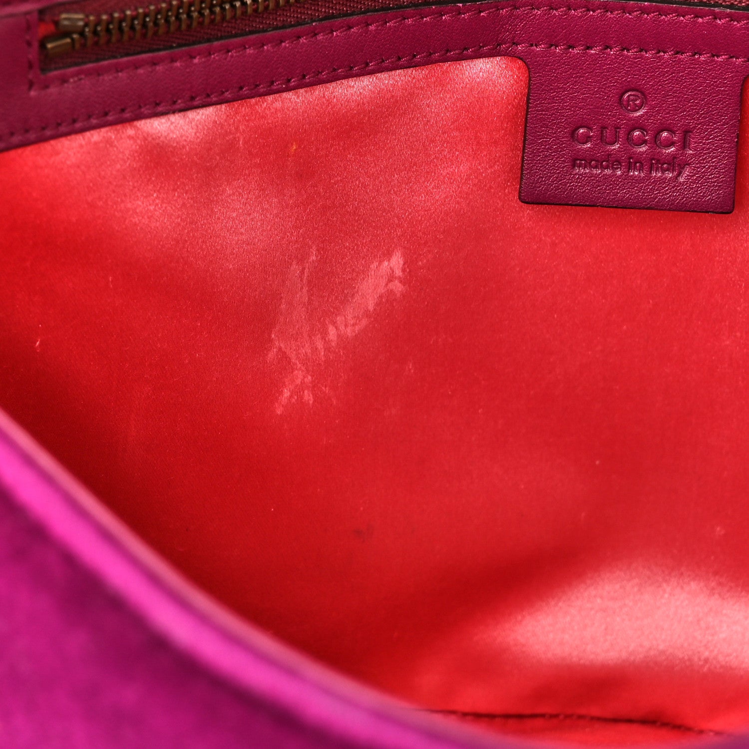 Gucci Velvet Matelasse Medium GG Marmont Shoulder Bag Fuchsia Violet Cyclamen 5 of 11