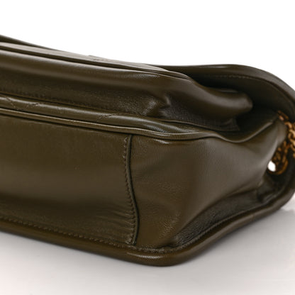 Saint Laurent Lambskin Matelasse Monogram Baby Niki Chain Satchel Seawood 8 of 8