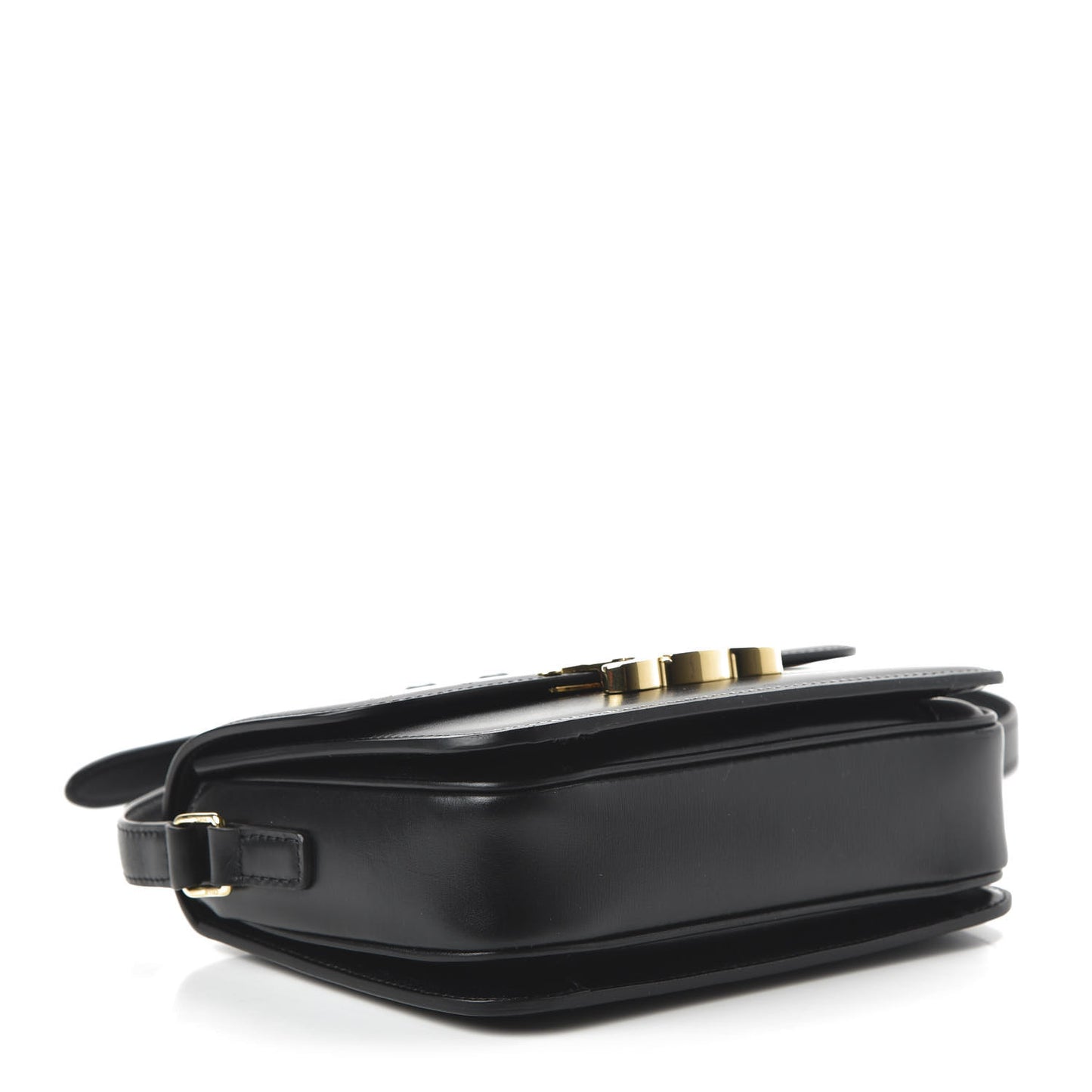 Shiny Calfskin Small Triomphe Black