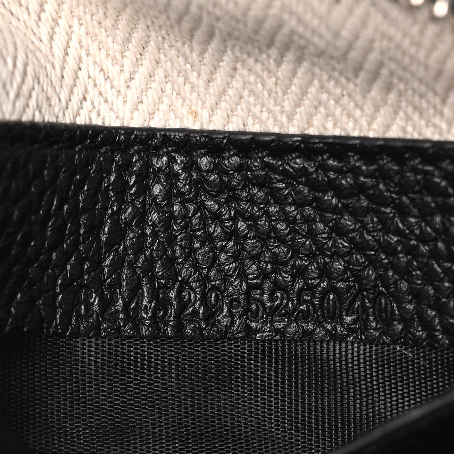 Gucci Pebbled Calfskin Mini B Shoudler Bag Black 6 of 9