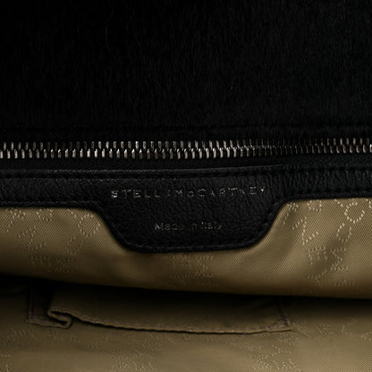 Stella McCartney Faux Pony Hair Falabella Tote Black 6 of 9