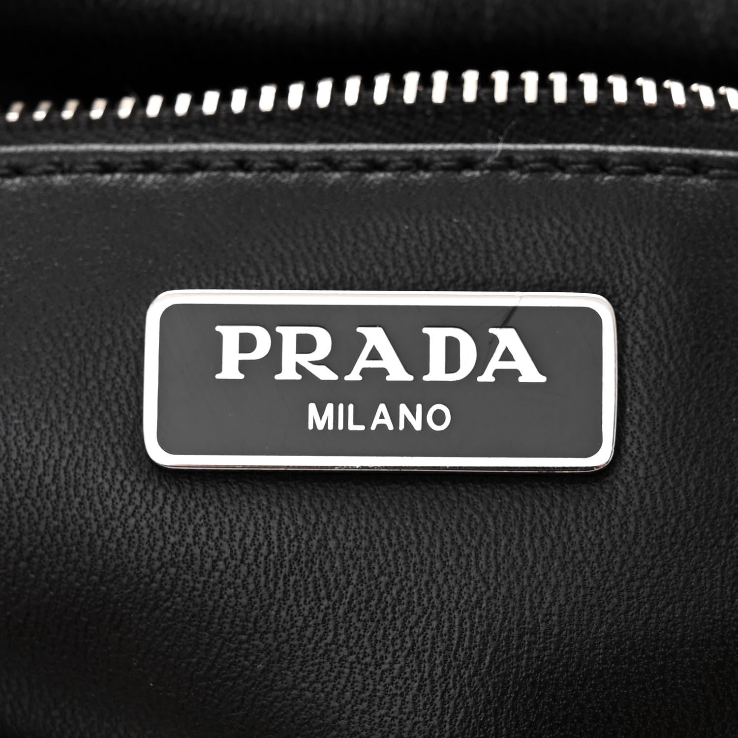 Prada Nappa Gaufre Flap Shoulder Bag Black 6 of 9