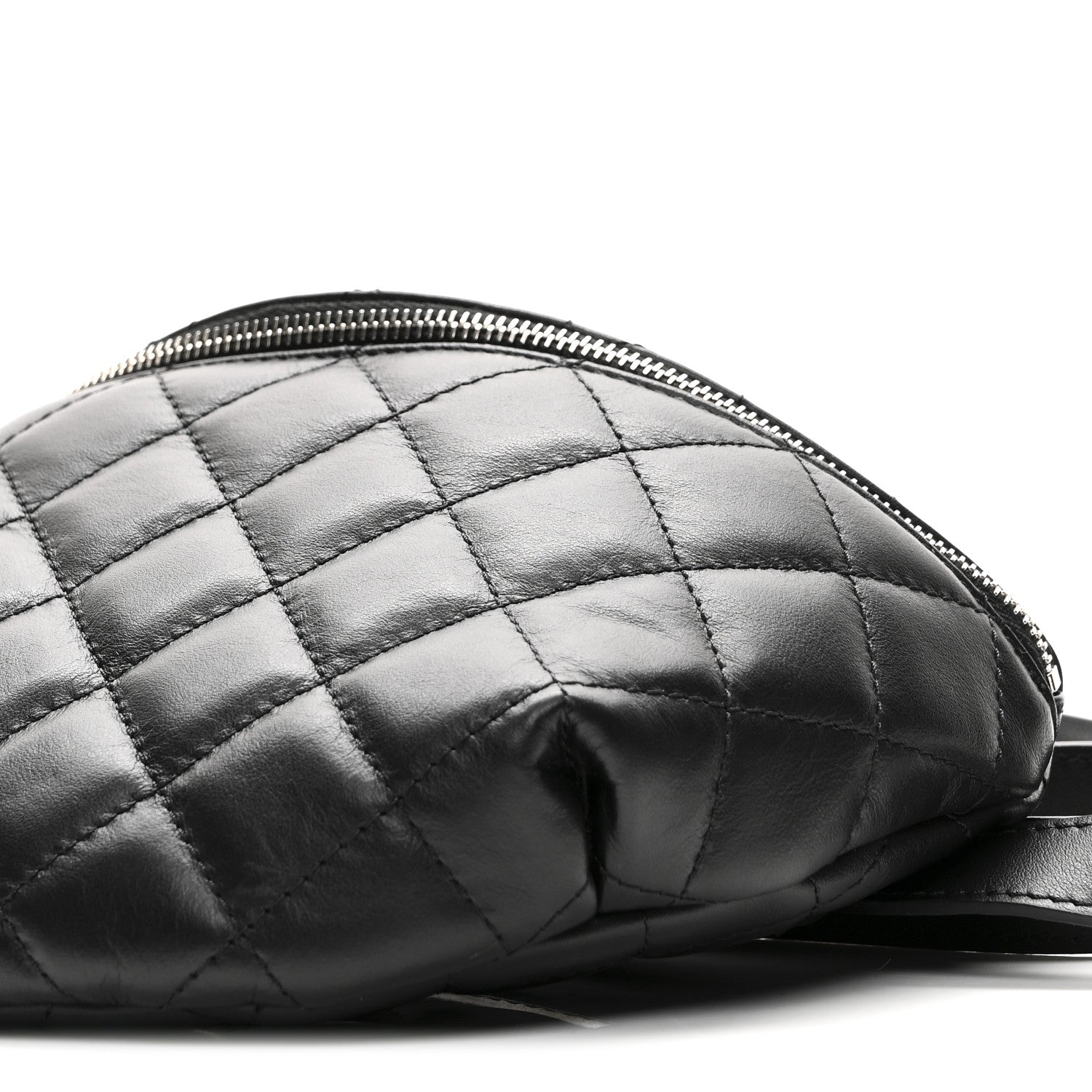 Chanel Calfskin Quilted Waist Belt Bag Black 10 of 10