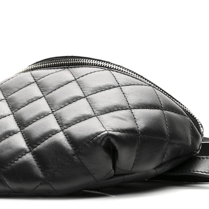 Chanel Calfskin Quilted Waist Belt Bag Black 10 of 10