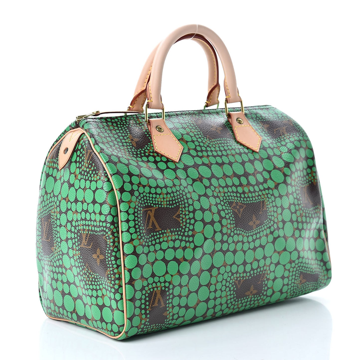 Monogram Kusama Town Speedy 30 Green