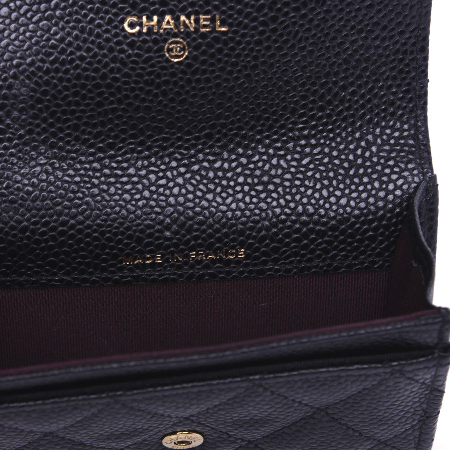 Chanel Caviar Quilted Flap Card Holder Black 7 of 10