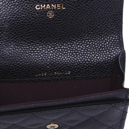 Chanel Caviar Quilted Flap Card Holder Black 7 of 10