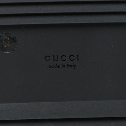 Gucci Jacquard Black Denim GG Monogram Angelina Platform 55mm Slide Sandals 35 Black Ivory 7 of 9