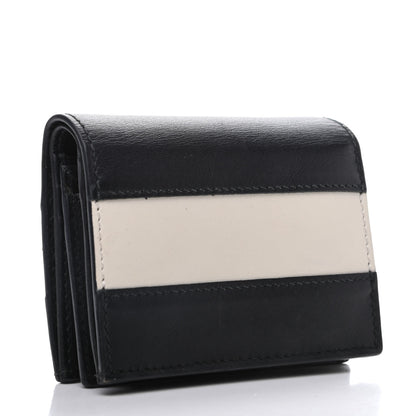 Gucci Calfskin Queen Margaret Card Case Wallet Black Mystic White 3 of 9