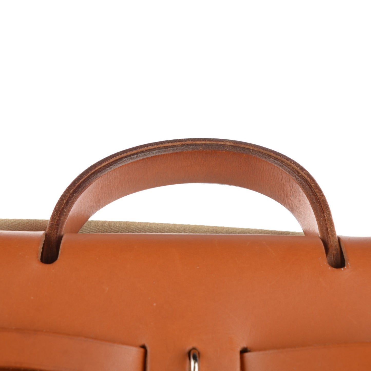 Toile Vache Calfskin Herbag 30 PM Backpack Natural