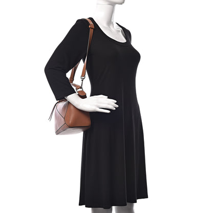 Loewe Calfskin Small Puzzle Bag Tan 2 of 9