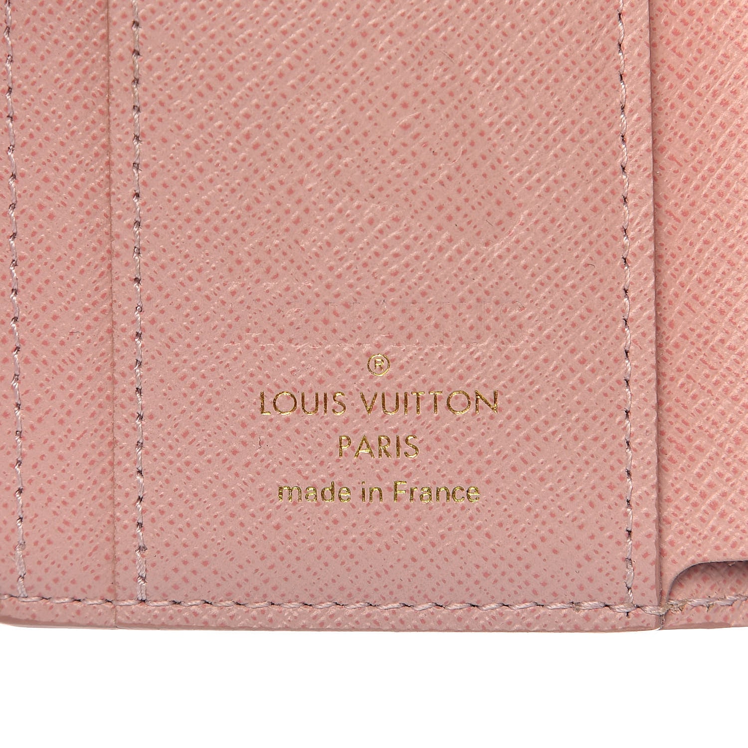 Louis Vuitton Damier Azur Studded Zoe Wallet Rose Ballerine 6 of 7