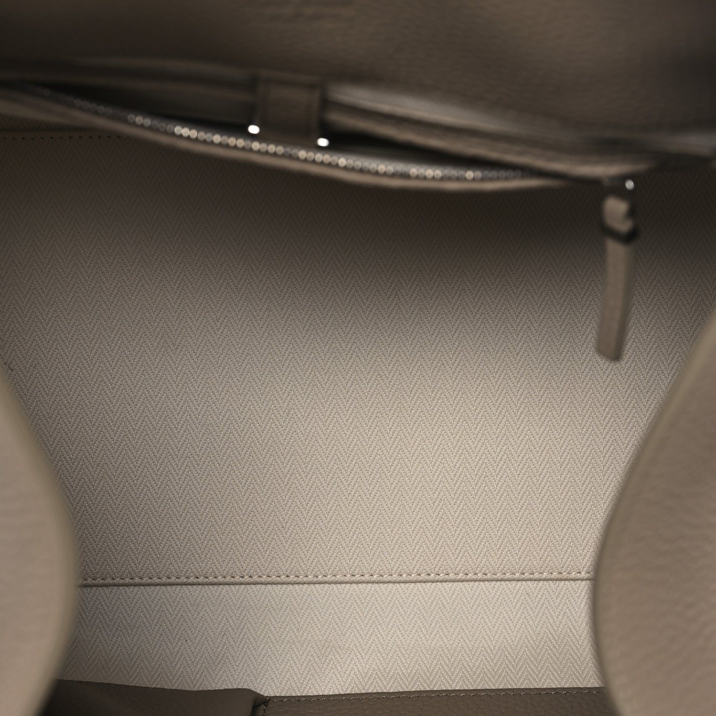Matte Grained Calfskin Soft Margaux 15 Dark Taupe