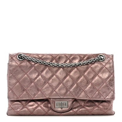 Chanel Metallic Aged Calfskin Quilted 2.55 Reissue 226 Flap Rose Fonce 1 of 16