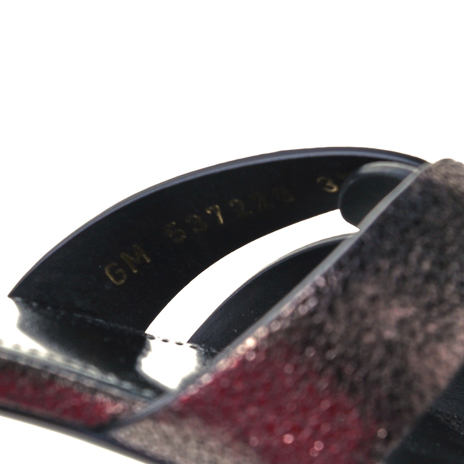 Saint Laurent Evora Nu Pied 05 Slide Sandals 37 Black Gunmetal 8 of 8
