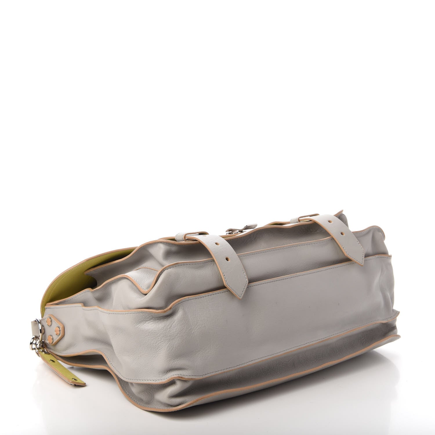 Proenza Schouler Lambskin Large PS1 Satchel Gray Banana 4 of 9