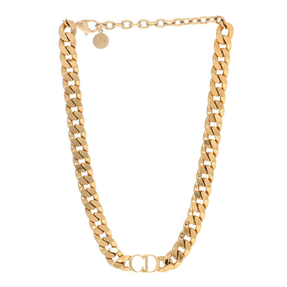 Christian Dior Metal Danseuse Etoile Chain Choker Necklace Gold 3 of 5