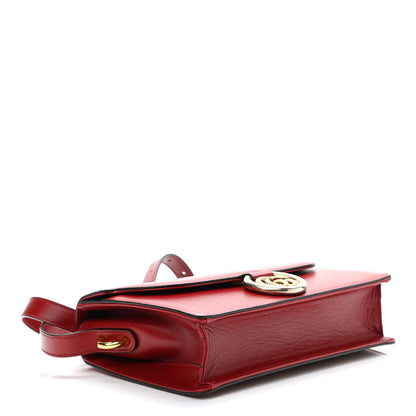 Gucci Textured Calfskin Small Torchon GG Ring Shoulder Bag New Cherry Red 4 of 12