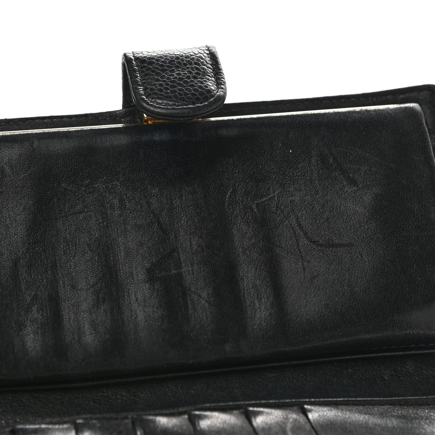Caviar Timeless CC French Wallet Black