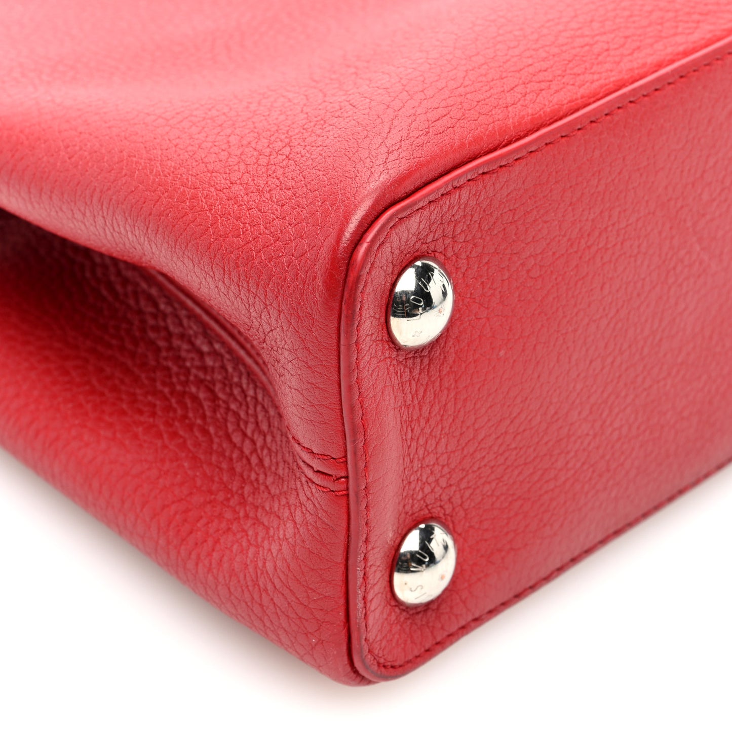 Taurillon Snakeskin Capucines BB Rubis