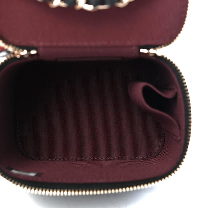 Chanel Caviar Quilted Mini Vanity Case With Chain Black 4 of 4