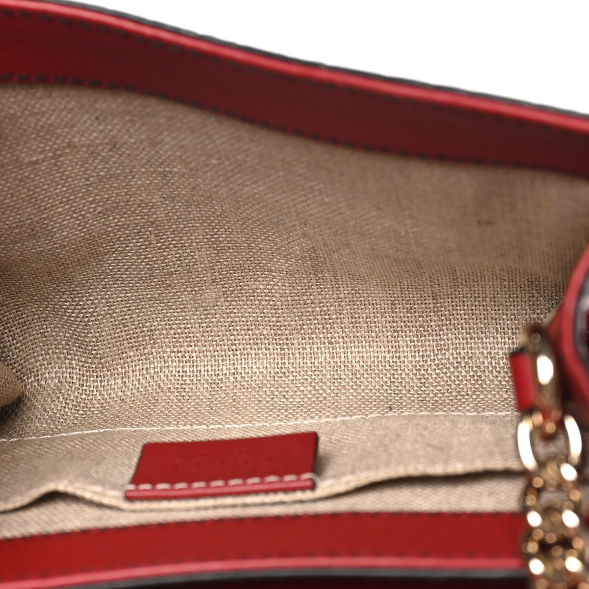 Gucci Soft Microguccissima Mini Emily Chain Shoulder Bag Rosso 4 of 9