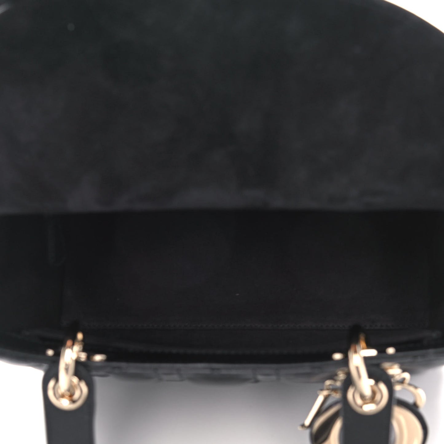 Lambskin Cannage Medium Lady Dior Black