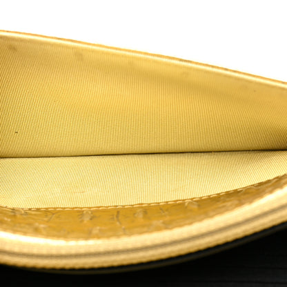 Chanel Metallic Calfskin Crocodile Embossed Cocodile Wallet On Chain WOC Gold 7 of 18