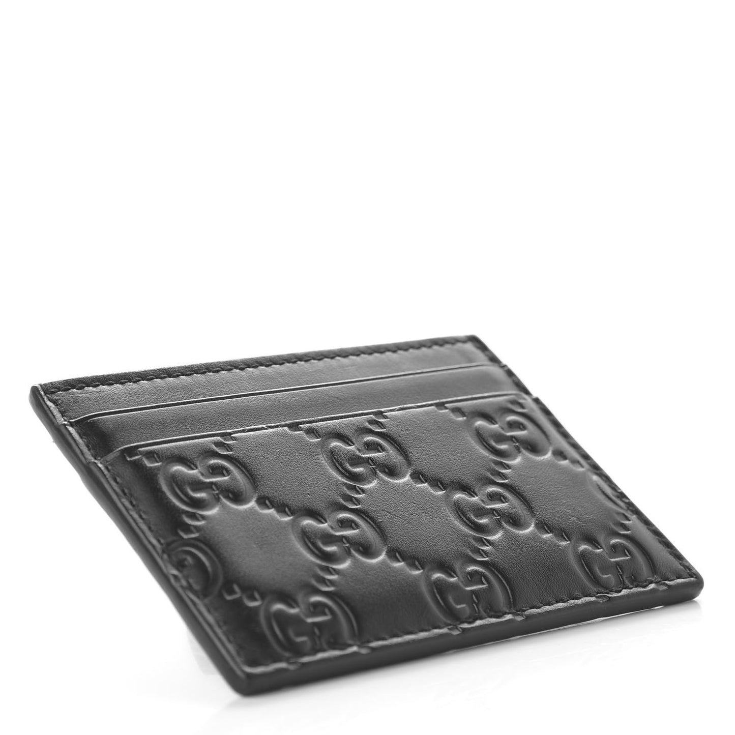Guccissima Card Holder Black