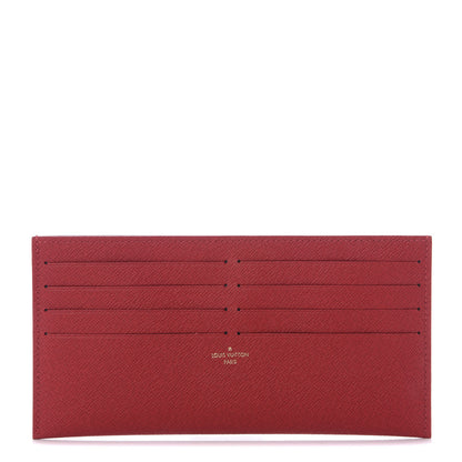 Louis Vuitton Calfskin Felicie Card Holder Insert Cherry 1 of 4