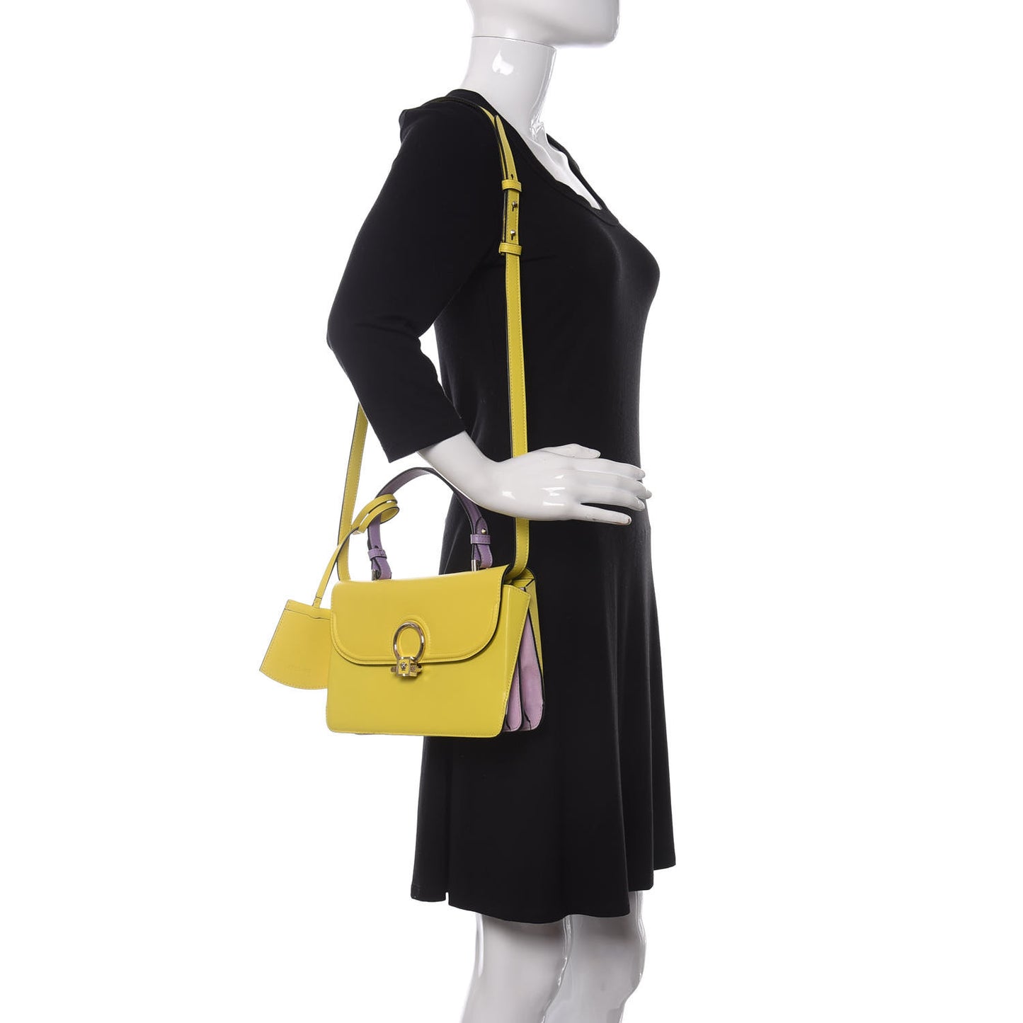 Calfskin Small DV One Yellow