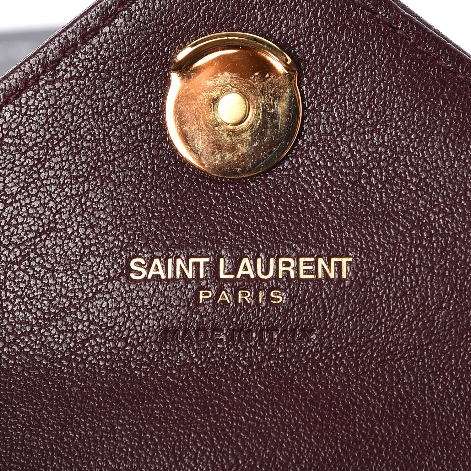 Saint Laurent Sheepskin Matelasse Monogram Mini College Bag Amaranto 13 of 14