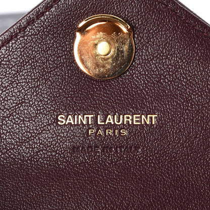 Saint Laurent Sheepskin Matelasse Monogram Mini College Bag Amaranto 13 of 14