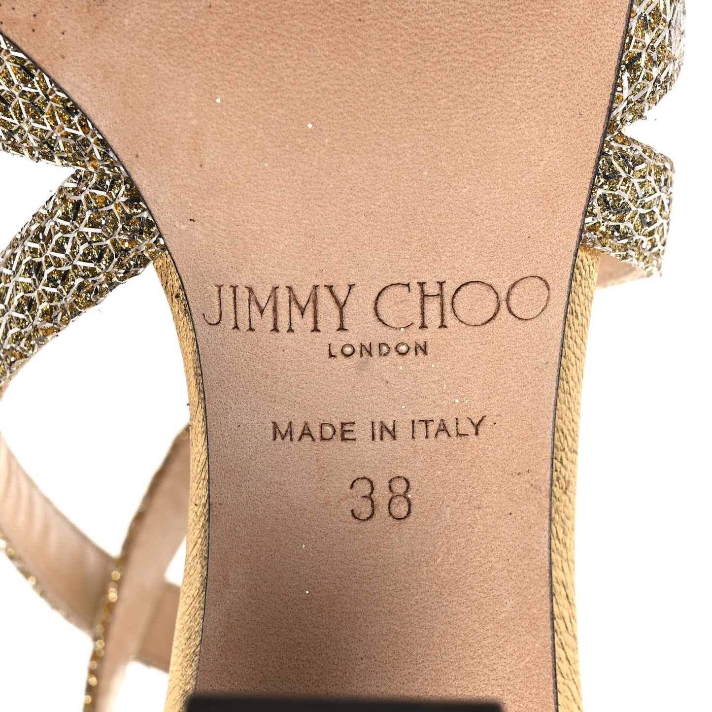 Glitter Carrie 65 Sandals 38 Gold