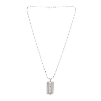 Tiffany Sterling Silver Atlas Dog Tag Necklace 3 of 5