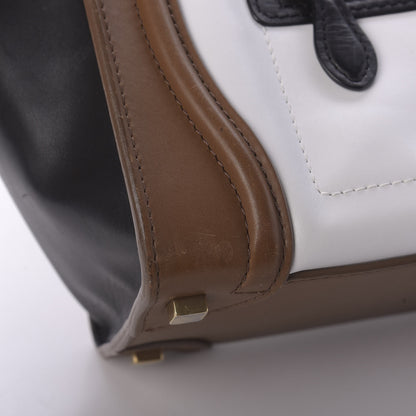 Celine Smooth Calfskin Micro Tri-Color Luggage Brown 10 of 10