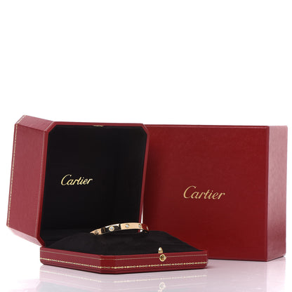 Cartier 18K Yellow Gold 10 Diamond LOVE Bracelet 18 6 of 6
