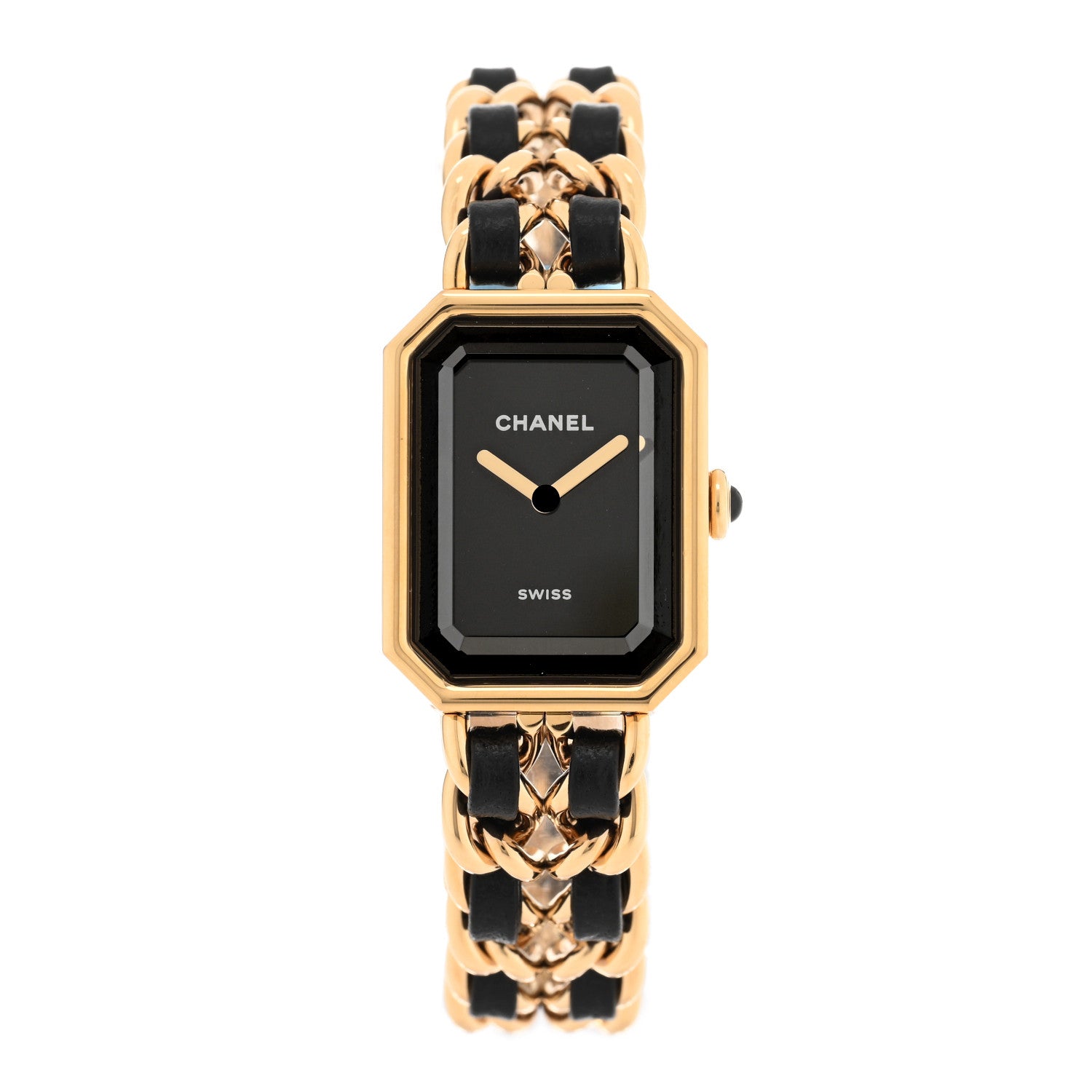 Chanel Stainless Steel Lambskin 20mm Chain Premiere Quartz Watch Gold M 1 of 5