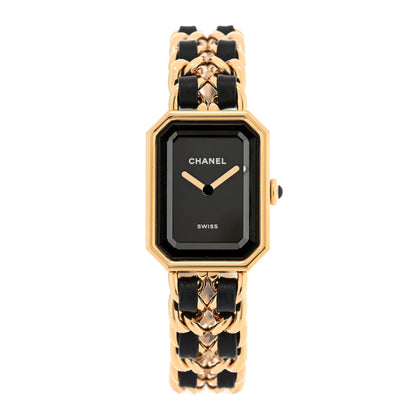 Chanel Stainless Steel Lambskin 20mm Chain Premiere Quartz Watch Gold M 1 of 5