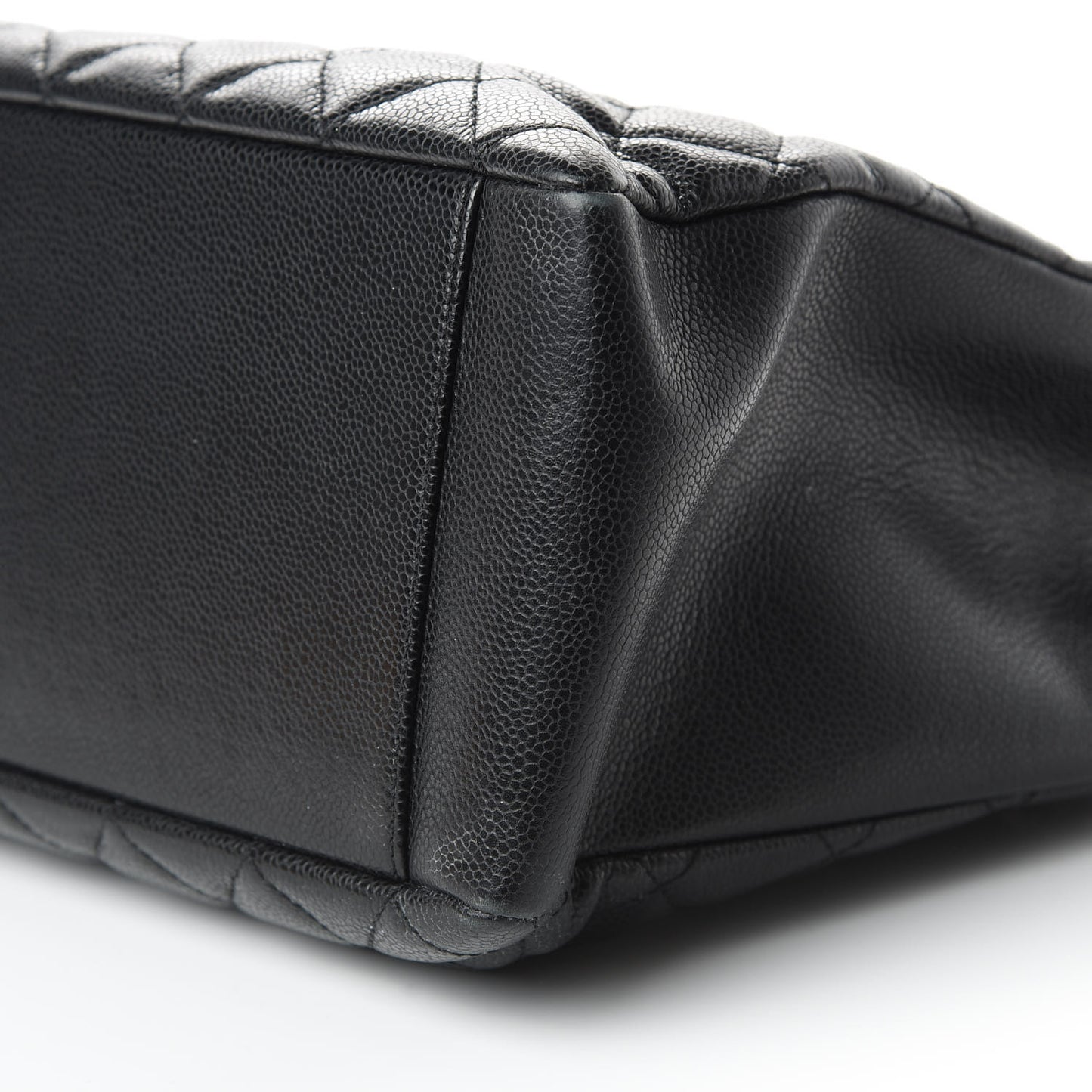 Caviar Quilted Grand Shopping Tote GST Black