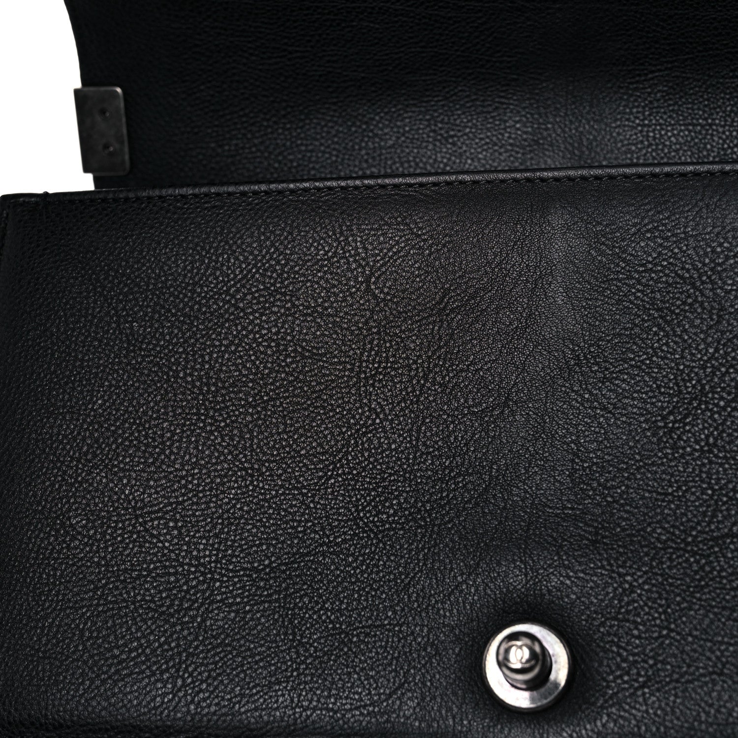 Chanel Calfskin Quilted Medium Boy Flap Black 11 of 14