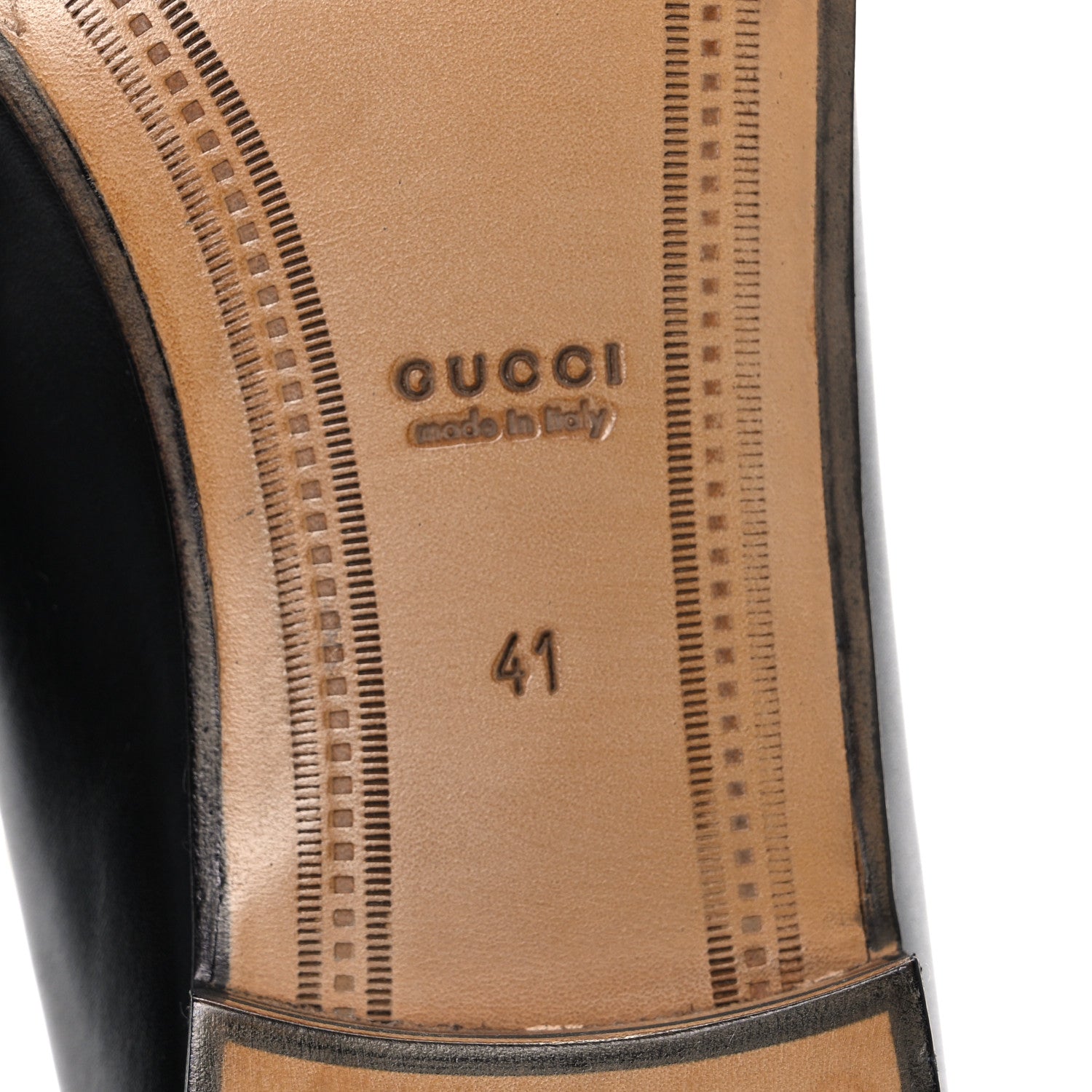 Gucci Calfskin Womens Jordaan Loafers 41 Black 8 of 11