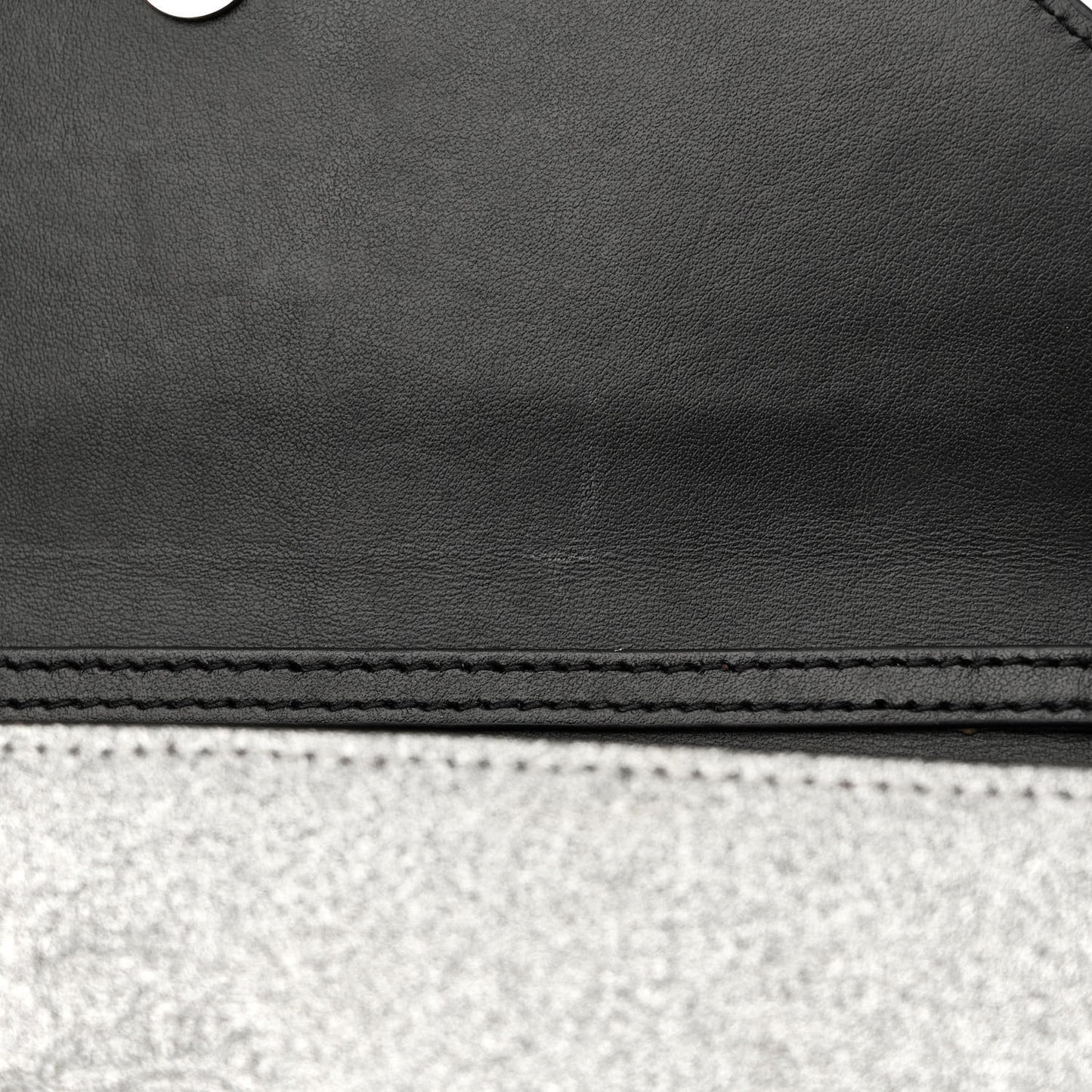 Glitter Calfskin Loubi54 Crossbody Clutch Silver